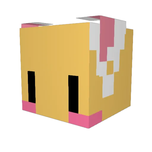 CreeperTNT1034 Minecraft avatar head, 3D render