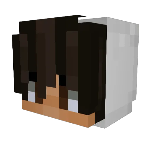 CreeperTV067 Minecraft avatar head, 3D render