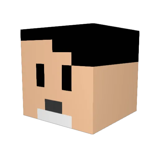 Creeper_123 Minecraft avatar head, 3D render