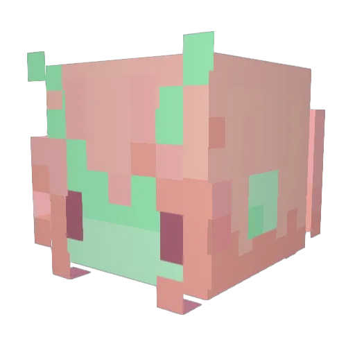 Creeper_Clo Minecraft avatar head, 3D render
