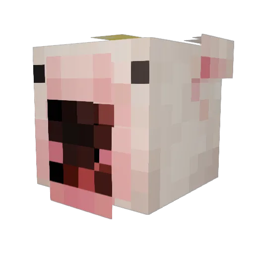 Creeper_Dudu Minecraft avatar head, 3D render