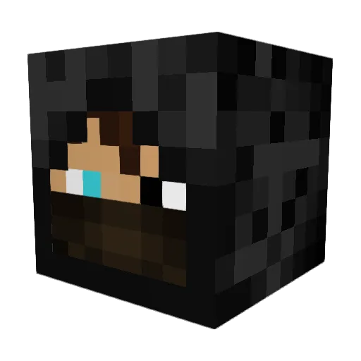 Creeper_JAEGER Minecraft avatar head, 3D render