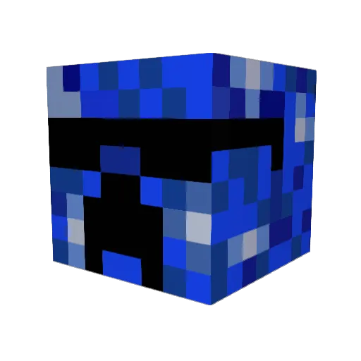 Creeper_agent24 Minecraft avatar head, 3D render