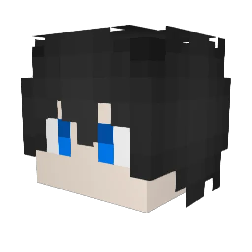 Creeper_kmh Minecraft avatar head, 3D render
