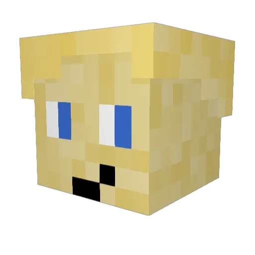 Creeper_man3280 Minecraft avatar head, 3D render