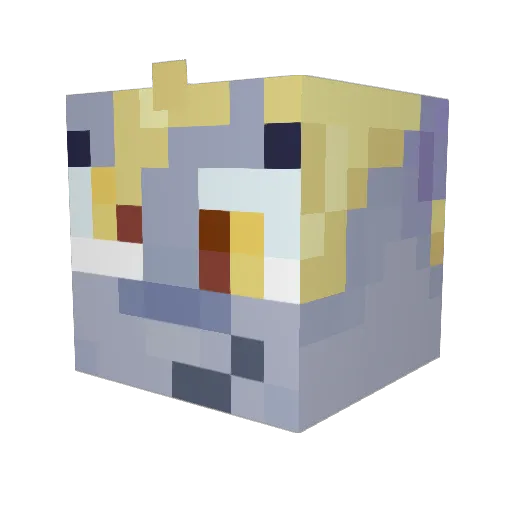 Creeper_san Minecraft avatar head, 3D render