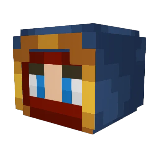Creeperbane1 Minecraft avatar head, 3D render