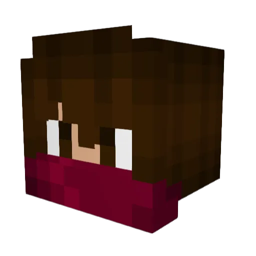 Creepercraft7726 Minecraft avatar head, 3D render