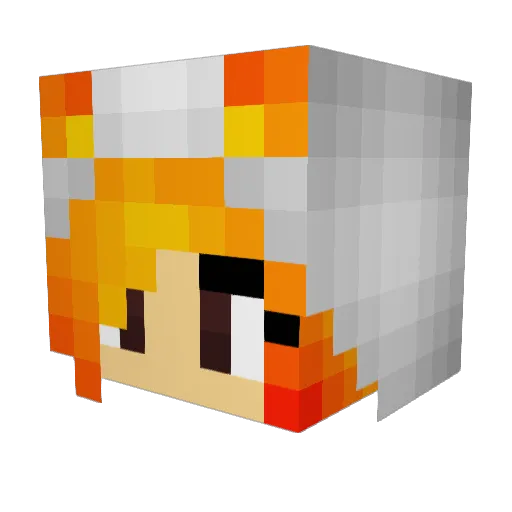 Creeperface528 Minecraft avatar head, 3D render