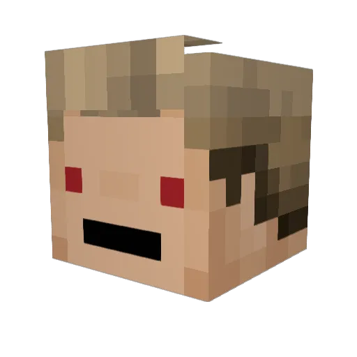Creeperfantastic Minecraft avatar head, 3D render