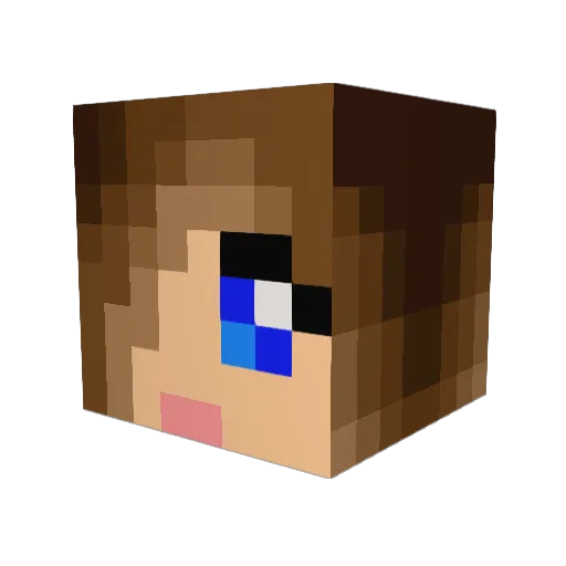 Creeperkush Minecraft avatar head, 3D render