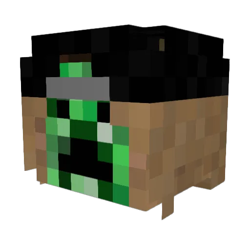 Creeperlover02 Minecraft avatar head, 3D render