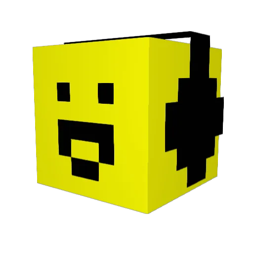 CreepersDab Minecraft avatar head, 3D render