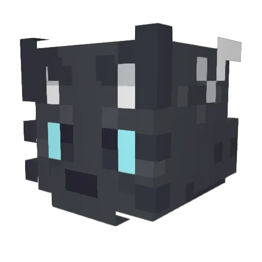 CreepersX17 Minecraft avatar head, 3D render