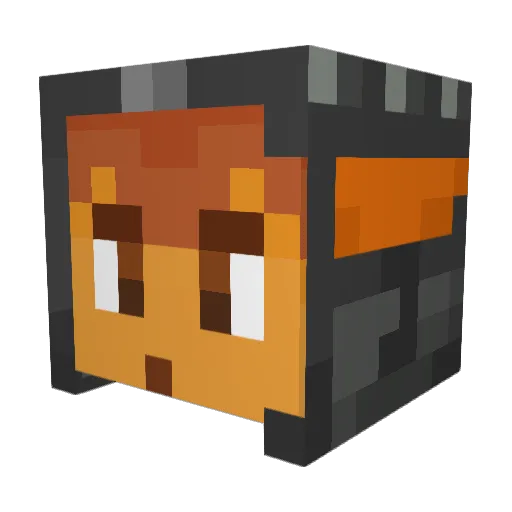 Creeperweepe Minecraft avatar head, 3D render