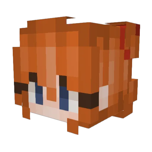Creeperzone360 Minecraft avatar head, 3D render