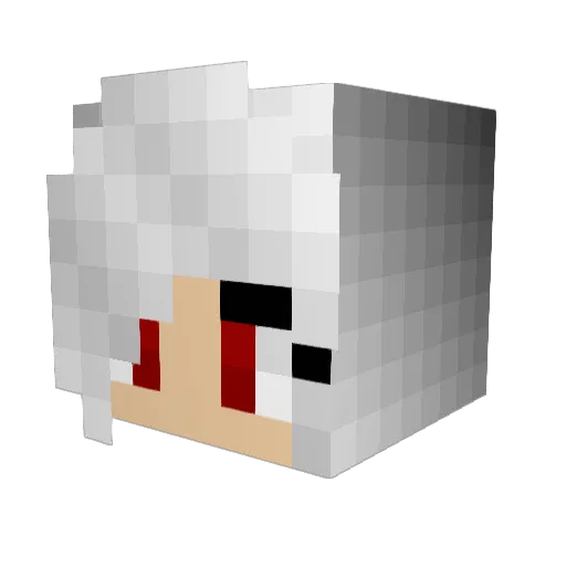 CreepierQueen Minecraft avatar head, 3D render