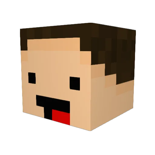 CreepinOnTito Minecraft avatar head, 3D render