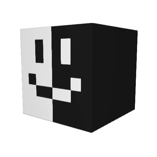 Creepman14 Minecraft avatar head, 3D render