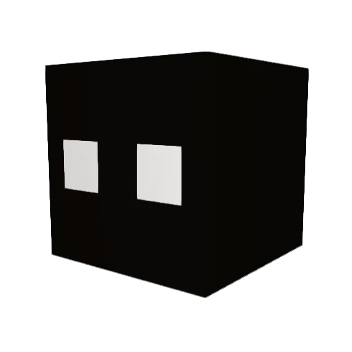 CreepoPlay Minecraft avatar head, 3D render