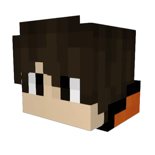 Creeponimous Minecraft avatar head, 3D render