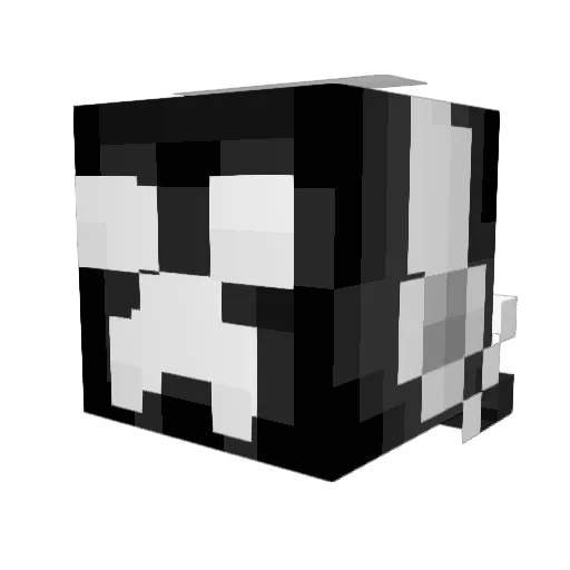 Creepotron Minecraft avatar head, 3D render