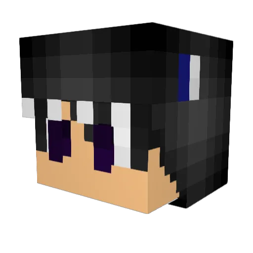 Creepshow321 Minecraft avatar head, 3D render