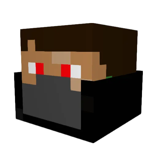 Creepshow554 Minecraft avatar head, 3D render