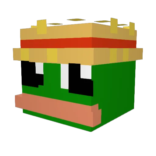 Creepy1243 Minecraft avatar head, 3D render