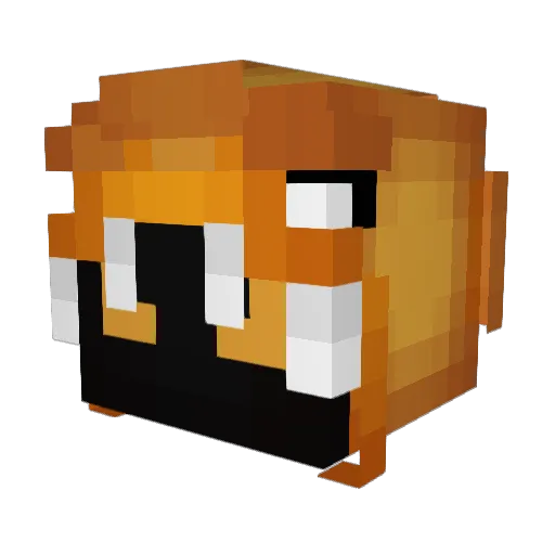 Creepy585 Minecraft avatar head, 3D render