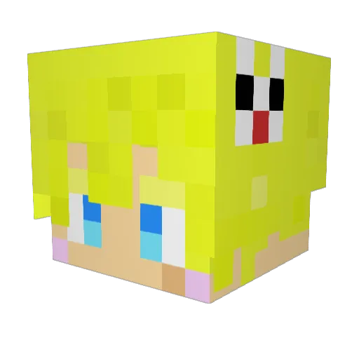 Creepy6214 Minecraft avatar head, 3D render