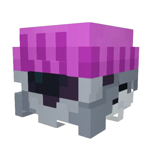 CreepyBrawler Minecraft avatar head, 3D render