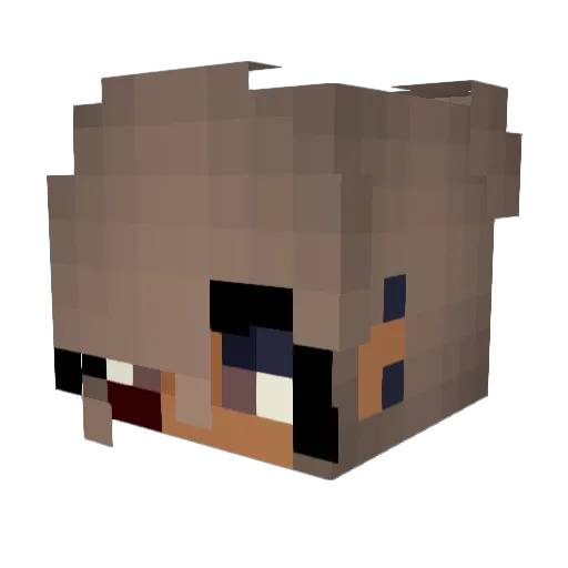 CreepyCreeper97 Minecraft avatar head, 3D render