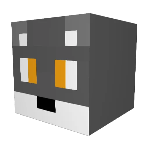 CreepyDM Minecraft avatar head, 3D render