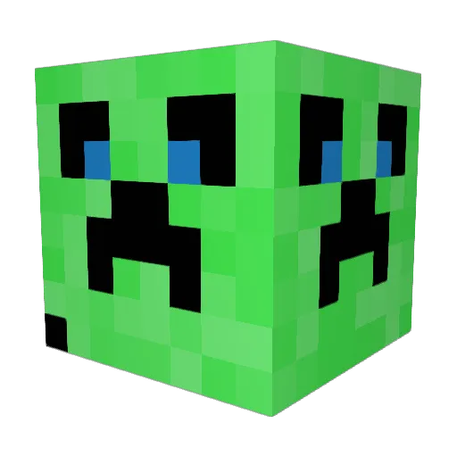CreepyDash007 Minecraft avatar head, 3D render