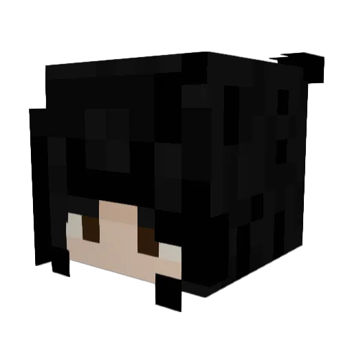 CreepyDuck_ Minecraft avatar head, 3D render