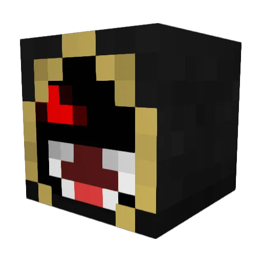 CreepyEcho Minecraft avatar head, 3D render