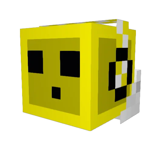 CreepyGamesHD Minecraft avatar head, 3D render