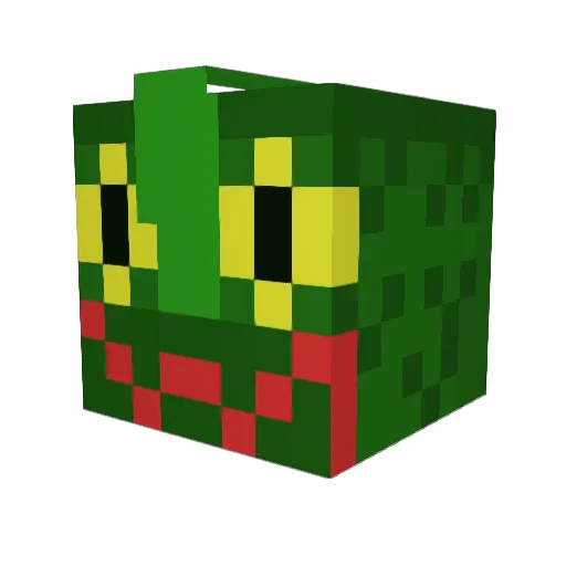 CreepyKingLucas Minecraft avatar head, 3D render