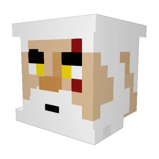 CreepyLord56 Minecraft avatar head, 3D render