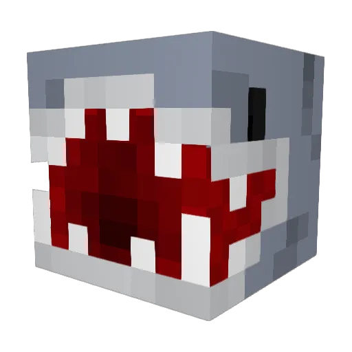 CreepyShark150 Minecraft avatar head, 3D render