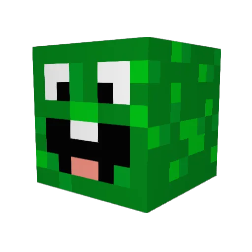 CreepySick18 Minecraft avatar head, 3D render