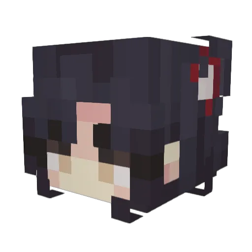 CreepySophy Minecraft avatar head, 3D render