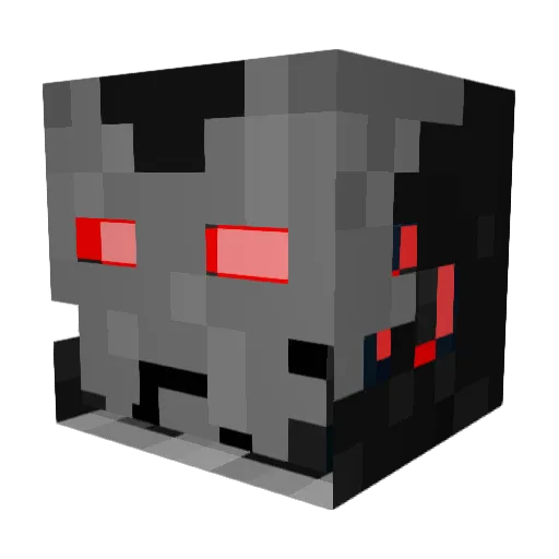 Creepy_01 Minecraft avatar head, 3D render