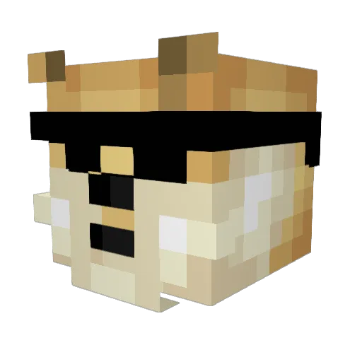 Creepy_345 Minecraft avatar head, 3D render