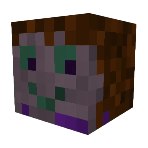 Creepy_Foxy Minecraft avatar head, 3D render