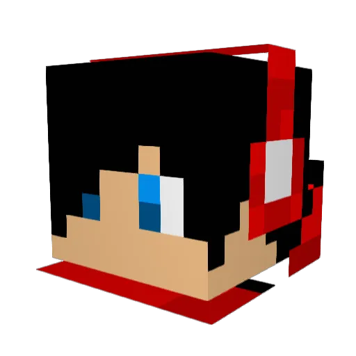 Creepy_Payton Minecraft avatar head, 3D render