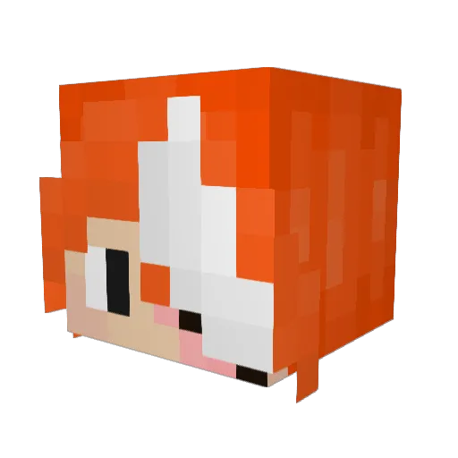 Creepyepast Minecraft avatar head, 3D render