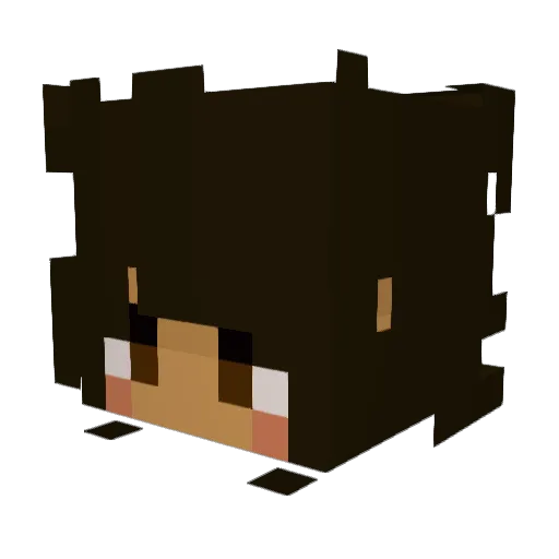 Creepyroger132 Minecraft avatar head, 3D render