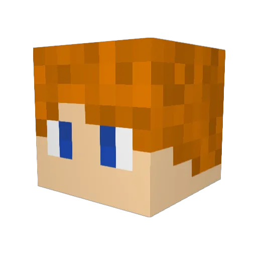 Creestof Minecraft avatar head, 3D render